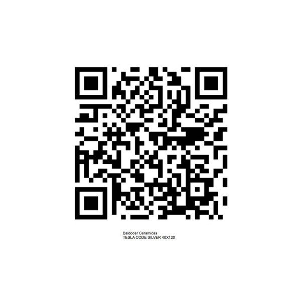 Плитка Baldocer Tesla Code Silver Rect 40x120 см