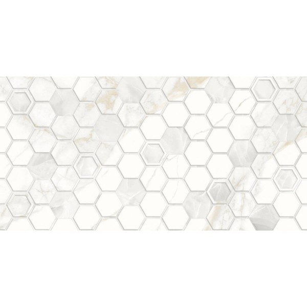 Плитка Golden Tile Sentimento Hexagon Білий Sn0151 30x60 см
