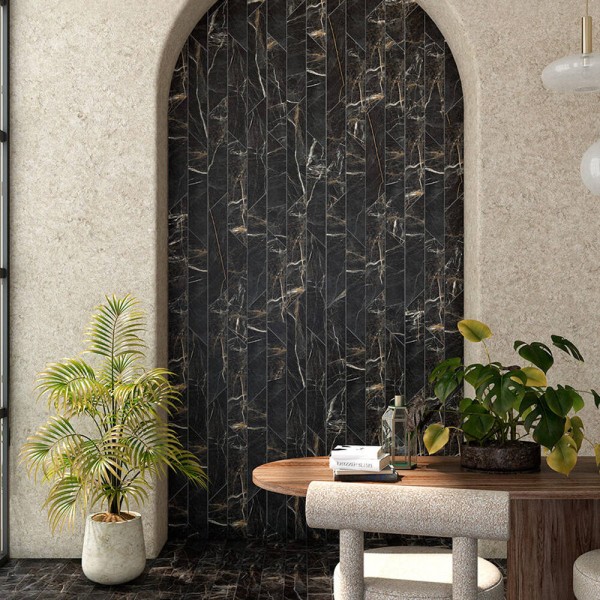Керамограніт Almera Ceramica (Spain) Marquina Gold Chv 8x40 см