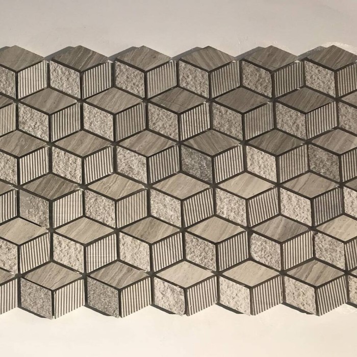 Мозаїка Mozaico De Lux Cl-Mos PW5002 Gold Cube 30х26 см