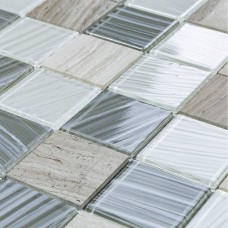 Мозаїка Mozaico De Lux S-Mos BMM0061-017A-4 Mix Stone+Glass Mosaic 30x30 см