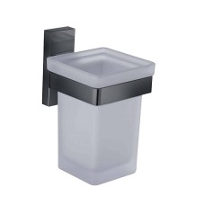 Склянка Devit Linea 2710144B з тримачем чорний матовий