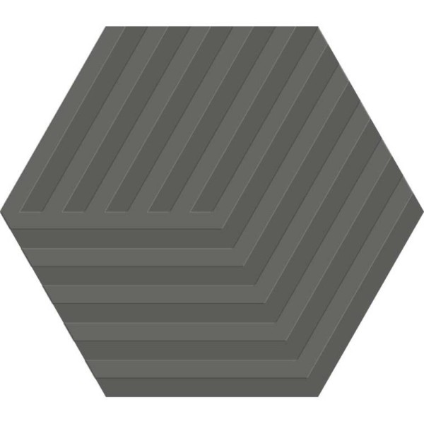 Керамограніт Argenta Ceramica Gallery Cube Dark Hex 14x16 см