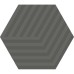 Керамограніт Argenta Ceramica Gallery Cube Dark Hex 14x16 см