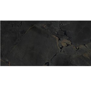 Керамограніт ITT Ceramic Jurassic Black Polished Lux Rect. 60x120 см