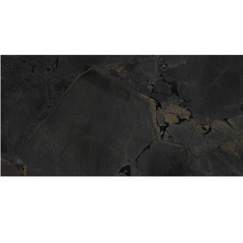 Керамограніт ITT Ceramic Jurassic Black Polished Lux Rect. 60x120 см