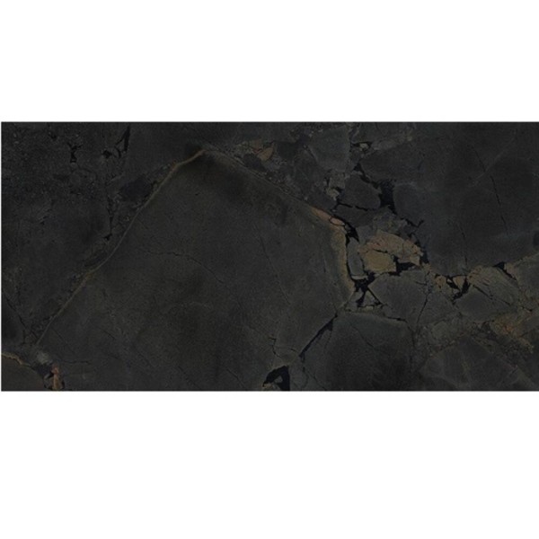 Керамограніт ITT Ceramic Jurassic Black Polished Lux Rect. 60x120 см