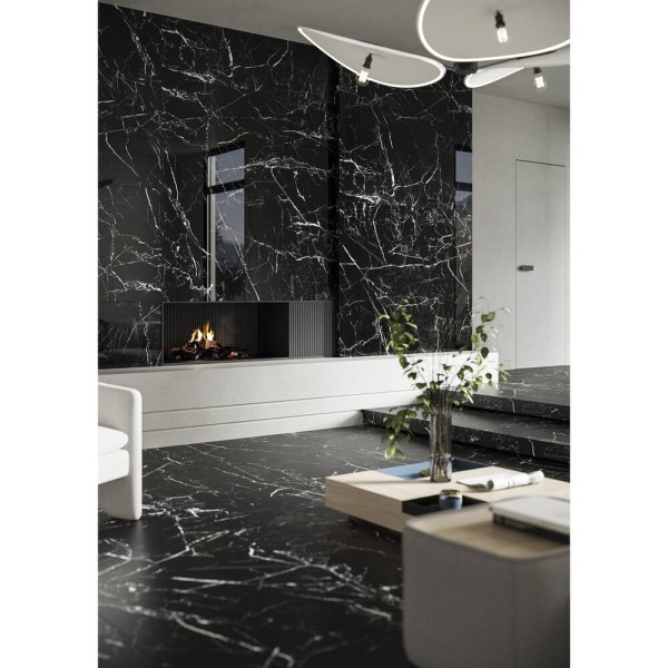 Керамограніт Cerrad Gres Marmo Morocco Black Rect 79,7х159,7 см