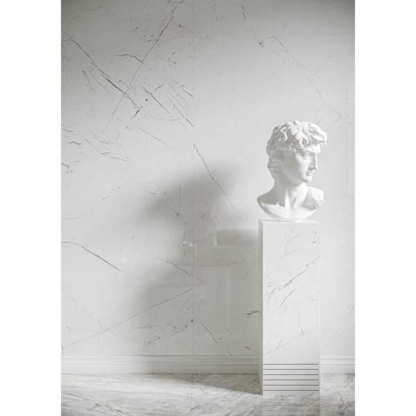 Керамограніт Cerrad Gres Marmo Thassos White Poler 79,7х159,7 см