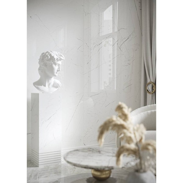 Керамограніт Cerrad Gres Marmo Thassos White Poler 79,7x79,7 см