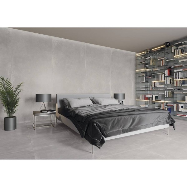 Керамограніт Cerrad Gres Modern Concrete Silky Cristal Silver Lapp 79,7x79,7 см