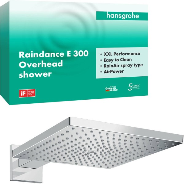Верхній душ Hansgrohe Raindance E 26238000 300 мм