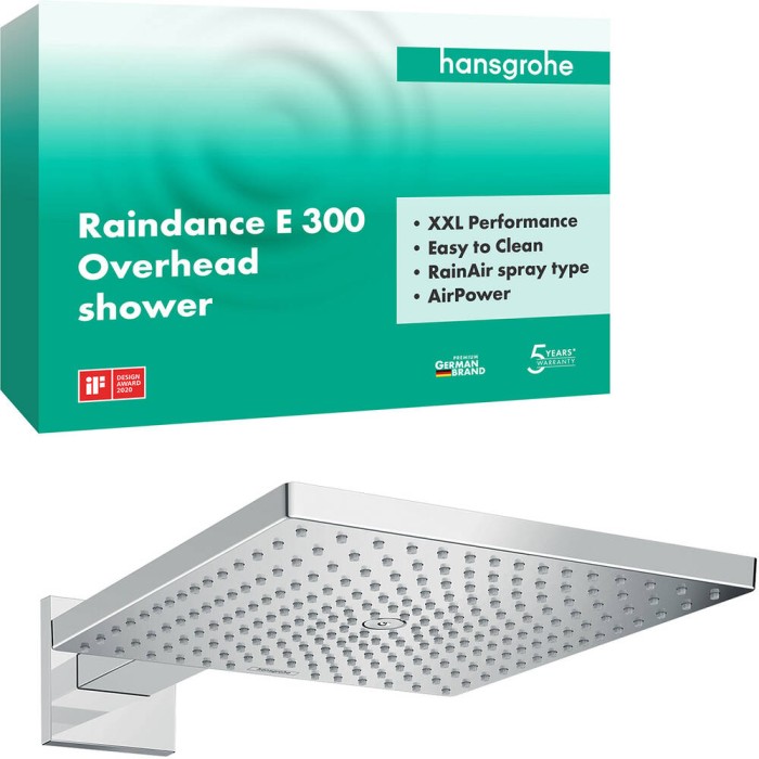 Верхній душ Hansgrohe Raindance E 26238000 300 мм