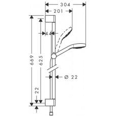 Душовий набір Hansgrohe Croma Select E 26584400