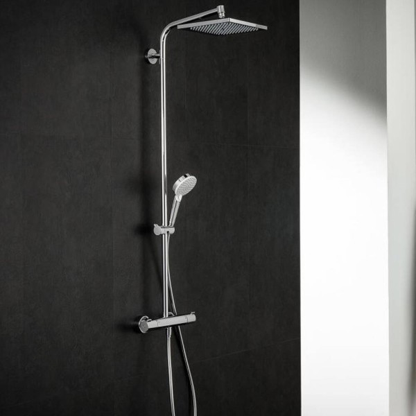 Душова система Hansgrohe Crometta 27271000 E 240 1jet Showerpipe з термостатом