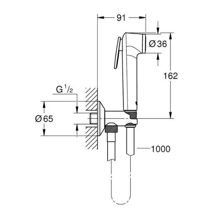 Гігієнічний душ Grohe Tempesta-F 26358000