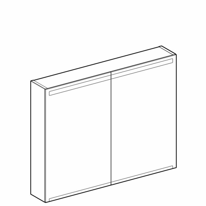 Дзеркальна шафа Geberit Option 500.583.00.1 90 см з підсвічуванням