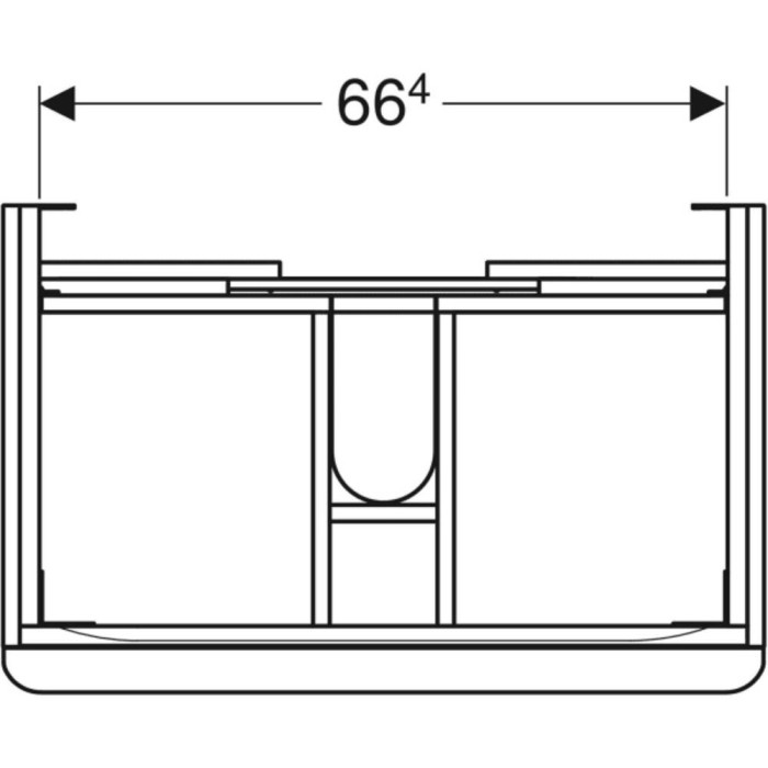 Тумба для раковини Geberit Smyle Square 500.353.00.1 підвісна білий