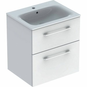 Тумба з раковиною Geberit Selnova Square 501.236.00.1 підвісна 60 см білий