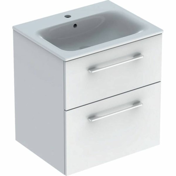 Тумба з раковиною Geberit Selnova Square 501.236.00.1 підвісна 60 см білий