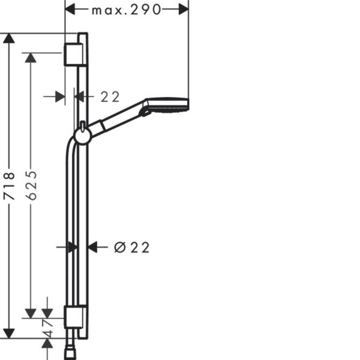 Душовий набір Hansgrohe Vernis Blend 26422670