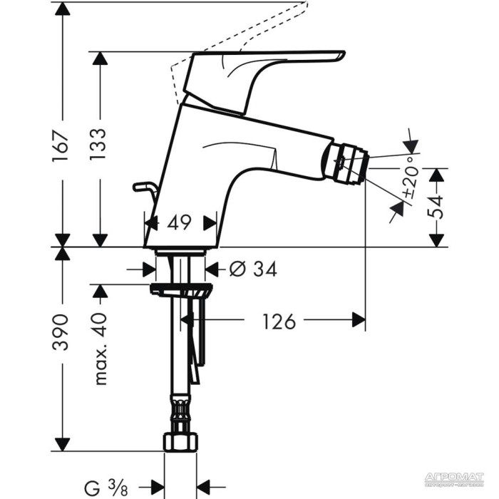 Змішувач для біде Hansgrohe Focus E2 31920000
