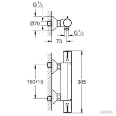 Змішувач для душу Grohe Grohtherm 34558000