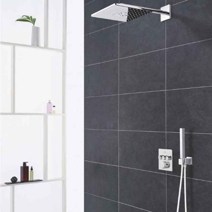 Змішувач прихованого монтажу Grohe Grohtherm SmartControl 29126000 з термостатом (зовнішня частина) Змішувач прихованого монтажу Grohe Grohtherm SmartControl 29126000 з термостатом (зовнішня частина)