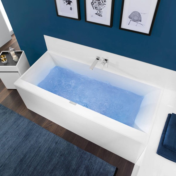 Ванна кварилова Villeroy&Boch Squaro Edge uBQ170SQE2DV-01 170х75 см з ніжками
