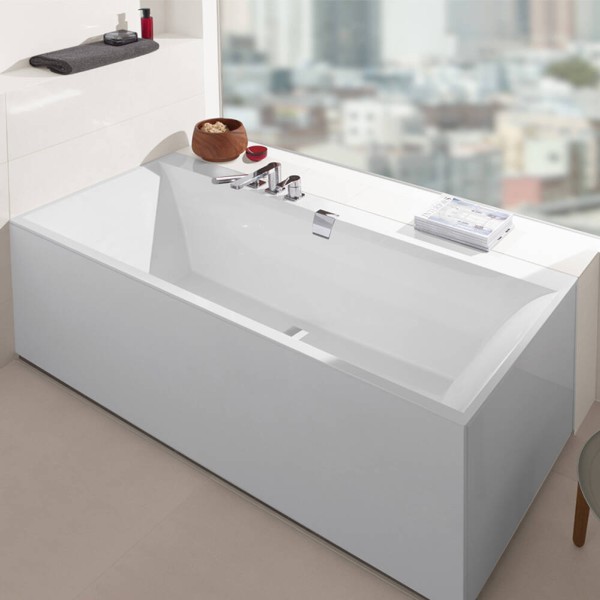 Ванна кварилова Villeroy&Boch Squaro Edge uBQ170SQE2DV-01 170х75 см з ніжками
