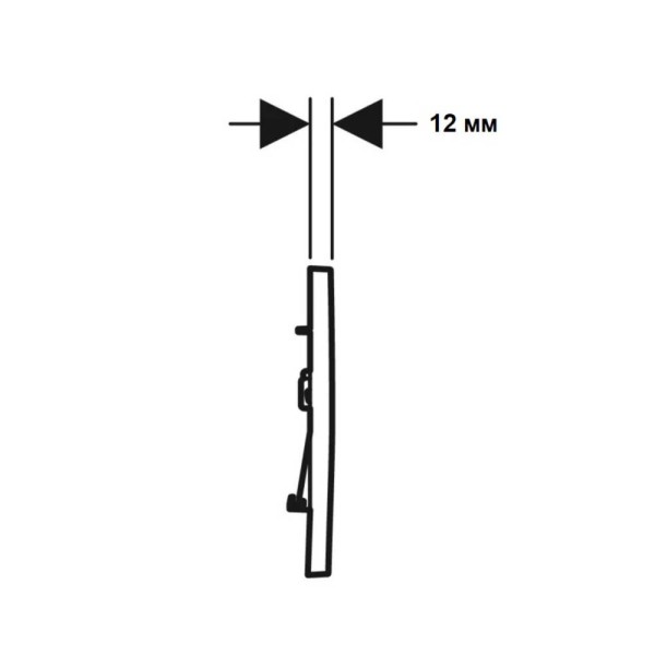 Клавіша змиву Geberit Sigma20 square 115.883.KH.1 хром