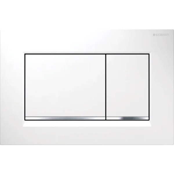 Клавіша змиву Geberit Sigma20 square 115.883.KJ.1 білий/хром глянцевий