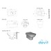 Унітаз підвісний Devit Comfort NEW 3120123 з сидінням slim, soft-close Унітаз підвісний Devit Comfort NEW 3120123 з сидінням slim, soft-close