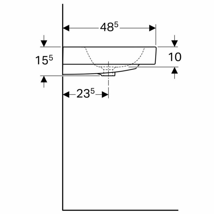 Раковина Geberit iCon124075000 75 см