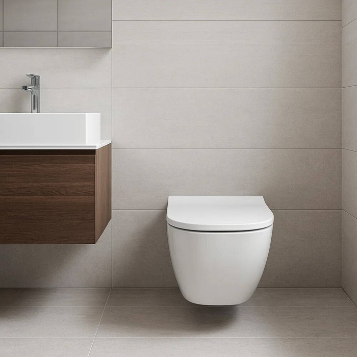 Унітаз підвісний Geberit Smyle Square 500.683.00.2 Rimfree, із сидінням Soft Close