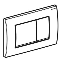 Клавіша змиву Geberit Delta20 square 115.137.11.1 альпійський білий