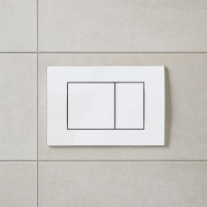 Клавіша змиву Geberit Delta20 square 115.137.11.1 альпійський білий