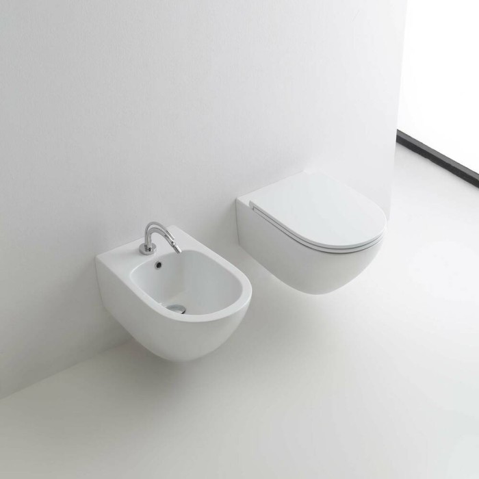 Унітаз підвісний Kerasan Aquatech 3714 01 з кришкою 3791 01
