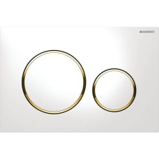 Клавіша змиву Geberit Sigma20 round 115.882.KK.1 білий/позолота