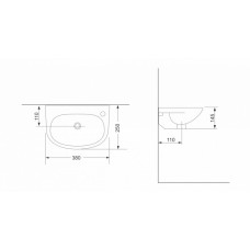 Раковина Devit Small 1014135 38 см