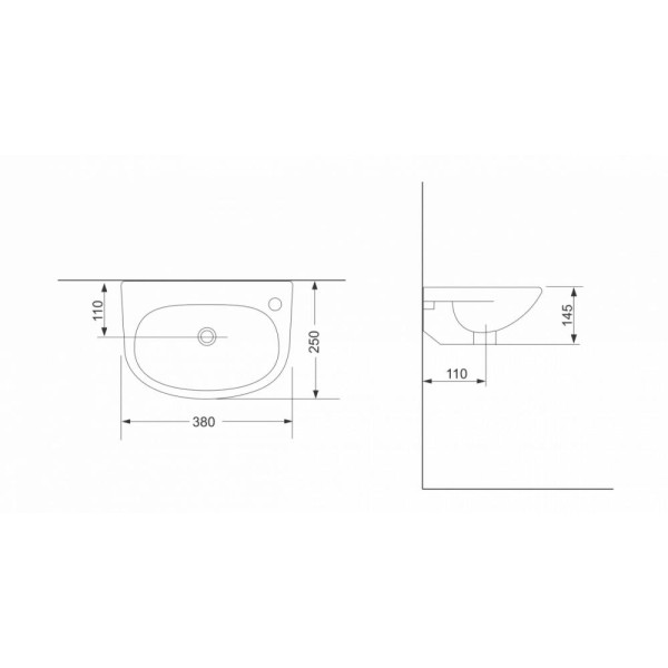 Раковина Devit Small 1014135 38 см
