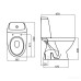 Унітаз-компакт Kolo Modo L39004 із сидінням з дюропласту Soft close