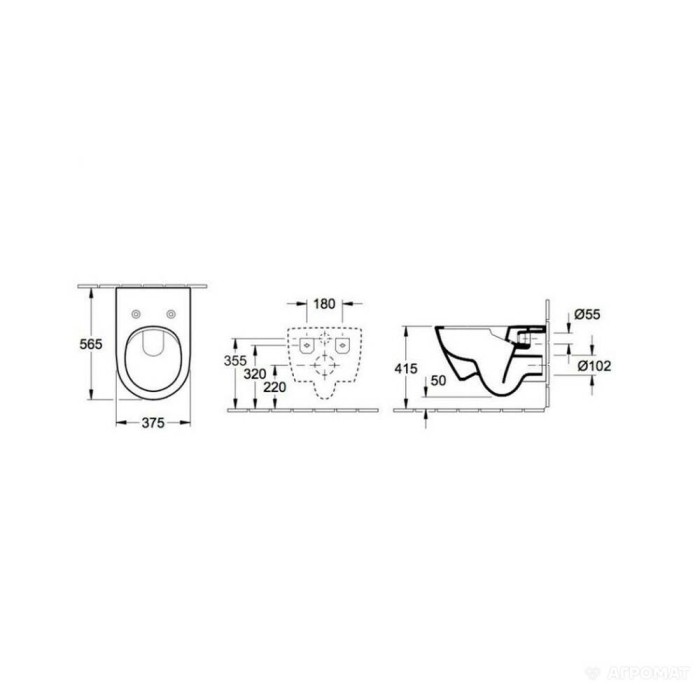 Унітаз підвісний Villeroy&Boch Subway 2.0 5614R0S5, DirectFlush із сидінням Soft Close Унітаз підвісний Villeroy&Boch Subway 2.0 5614R0S5, DirectFlush із сидінням Soft Close