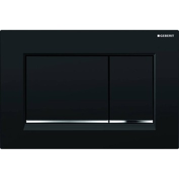 Клавіша змиву Geberit Sigma20 square 115.883.KM.1 чорний/хром