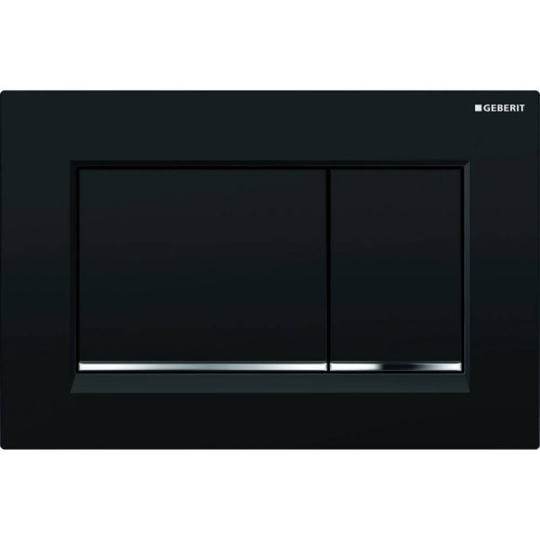 Клавіша змиву Geberit Sigma20 square 115.883.KM.1 чорний/хром