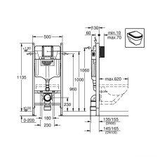 Інсталяція для унітаза Grohe Rapid SL 38840000