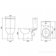 Унітаз-компакт Kolo Freja L79046000 Premium із сидінням з дюропласту Soft-close