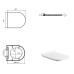 Унітаз підвісний Devit UP 3020120 Clean Pro з сидінням soft-close, quick-fix Унітаз підвісний Devit UP 3020120 Clean Pro з сидінням soft-close, quick-fix