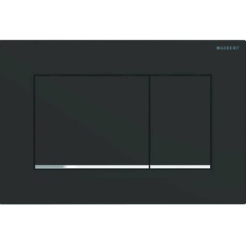 Клавіша змиву Geberit Sigma20 square 115.883.14.1 чорний/хром