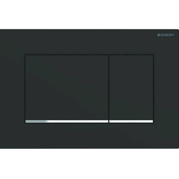 Клавіша змиву Geberit Sigma20 square 115.883.14.1 чорний/хром